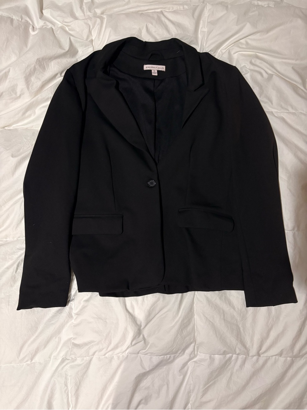 Sincerely Jules Black Single-Button Blazer